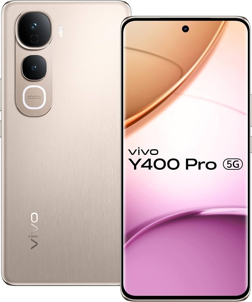 Vivo Y400 Pro 5G (Fest Gold, 8GB RAM, 256GB Storage)