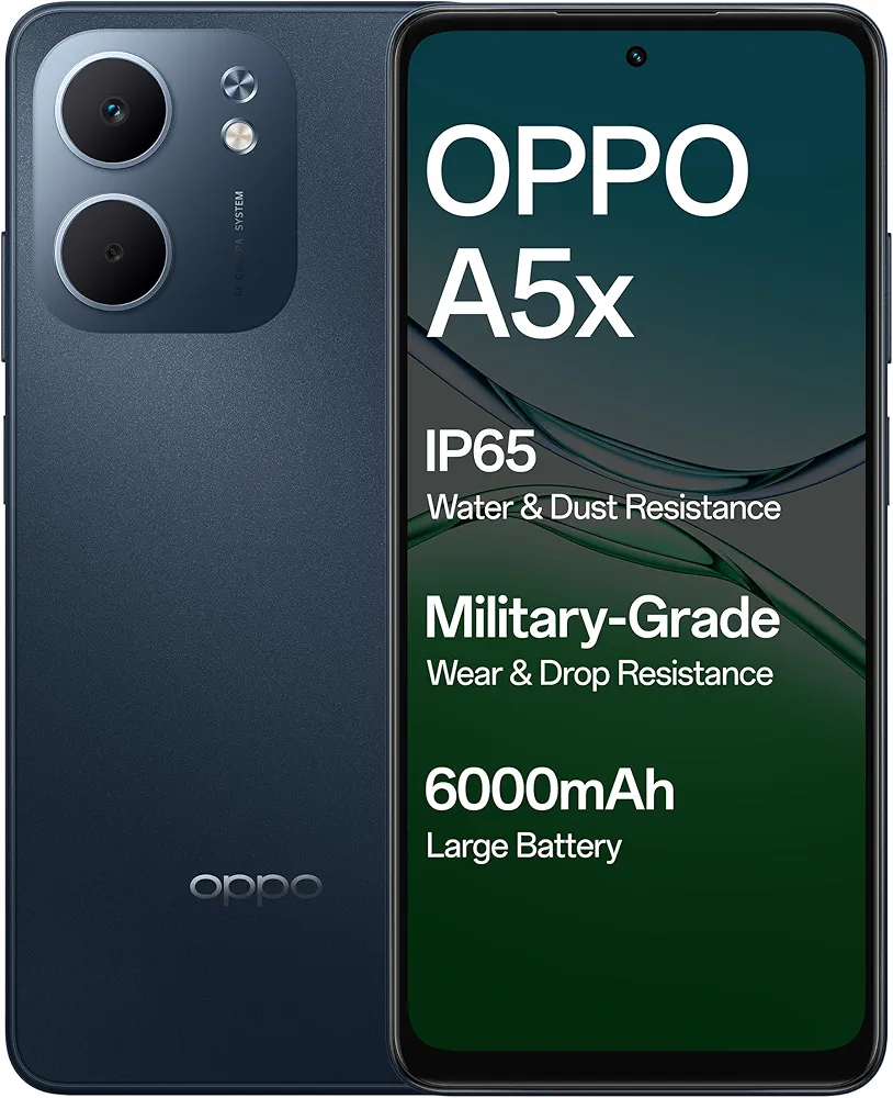 OPPO A5X 5G (Midnight Blue, 6GB RAM, 128GB Storage)