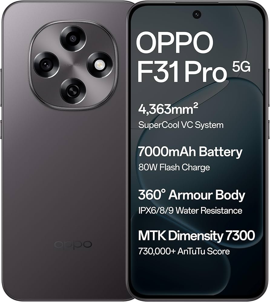 Oppo F31 Pro 5G (Space Grey, 8GB RAM, 128GB Storage)