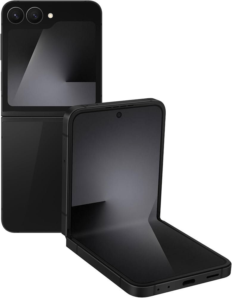 Samsung Galaxy Z Flip7 FE 5G Smartphone with Galaxy AI (Black, 8GB RAM, 256GB Storage),