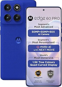 Motorola Edge 60 Pro Blue, 8GB RAM, 256GB Storage