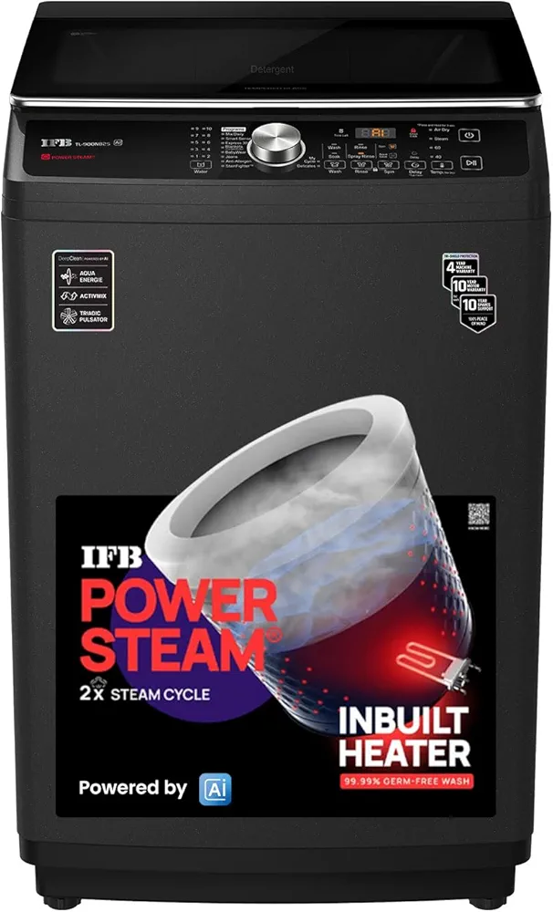 IFB 9 Kg 5 Star with DeepClean® Technology, AI Powered, Fully Automatic Top Load Washing Machine (TL