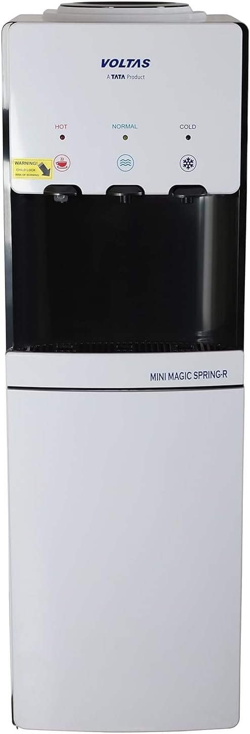 Voltas Floor Mounted Water Dispenser Minimagic Spring R V Plus White Colour, 15 Liters