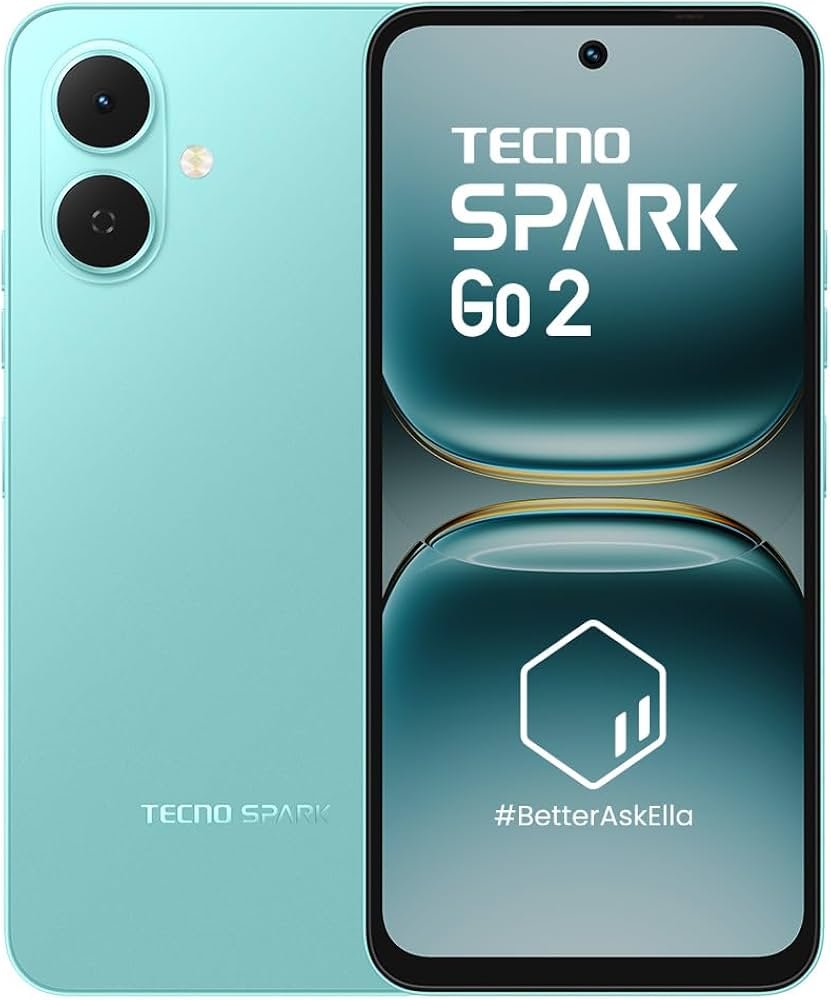 TECNO Spark GO 2 (Turquoise Green, 4GB+64GB) | Segment 1st IP64 SGS Certified | Segment's 1st AI wit