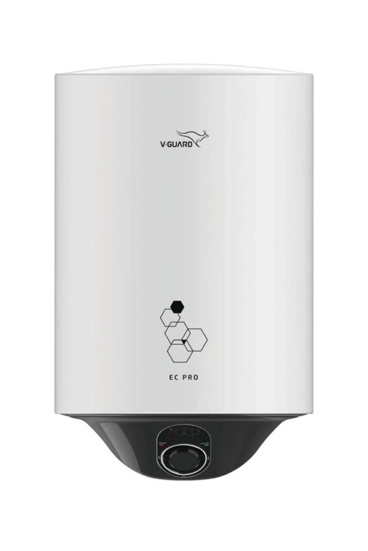 V-Guard EC pro 15L Storage Water Heater with glass-lined AC (anti-corrosion) coating, White (15 Ltr)